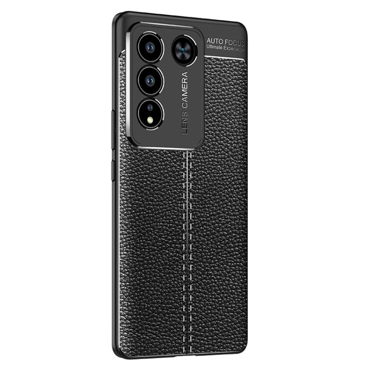 For vivo S16 Pro Litchi Texture Shockproof TPU Phone Case(Black) Eurekaonline