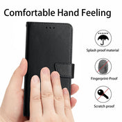 For vivo X80 Lite/V25 5G Genuine Leather Fingerprint-proof Flip Phone Case(Black) Eurekaonline