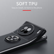 For vivo X90 5G Metal Ring Holder TPU Phone Case(Red) Eurekaonline