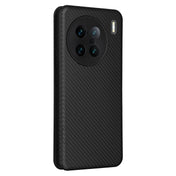 For vivo X90 Pro+ 5G Carbon Fiber Texture Flip Leather Phone Case(Black) Eurekaonline