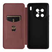 For vivo X90 Pro+ 5G Carbon Fiber Texture Flip Leather Phone Case(Brown) Eurekaonline