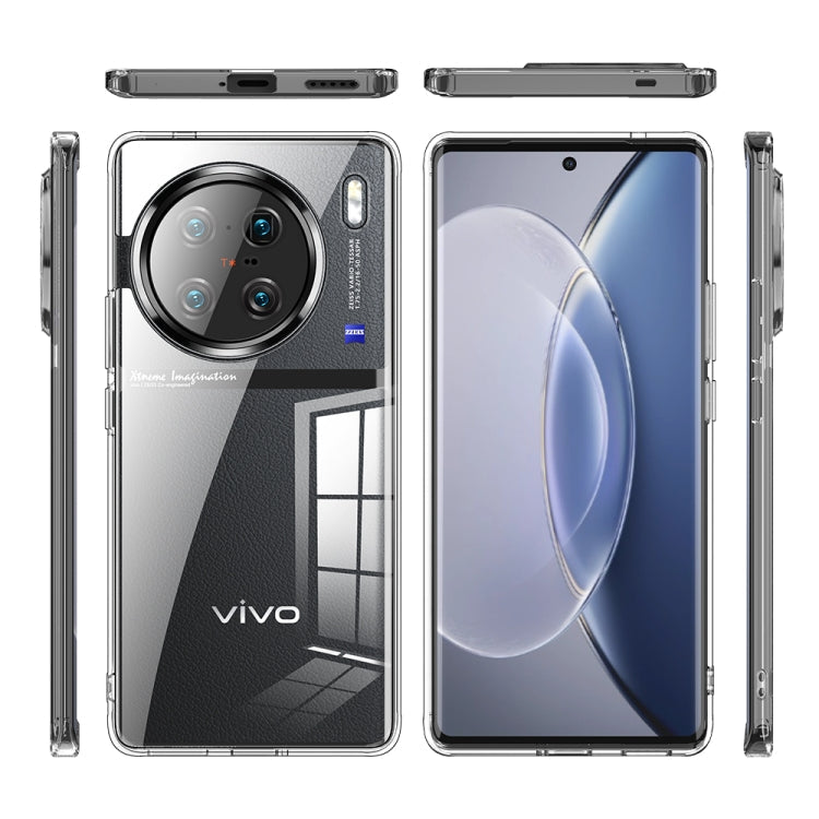 For vivo X90 Pro+ Armor Clear TPU Hard PC Phone Case(Clear) Eurekaonline