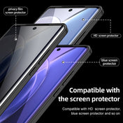 For vivo X90 Pro+ Armor Clear TPU Hard PC Phone Case(Matte Black) Eurekaonline