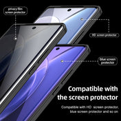 For vivo X90 Pro Armor Clear TPU Hard PC Phone Case(Matte Black) Eurekaonline