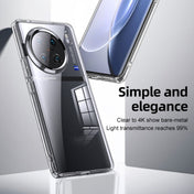 For vivo X90 Pro+ Armor Clear TPU Hard PC Phone Case(Matte Black) Eurekaonline