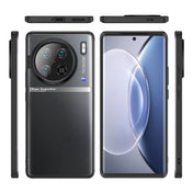 For vivo X90 Pro Armor Clear TPU Hard PC Phone Case(Matte Black) Eurekaonline