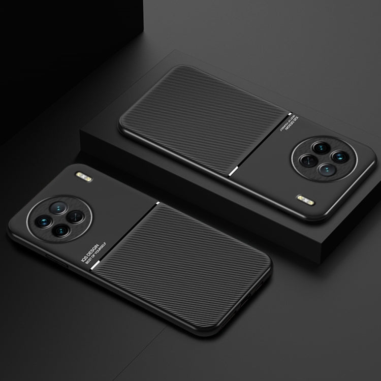 For vivo X90 Pro Classic Tilt Magnetic Phone Case(Blue) Eurekaonline