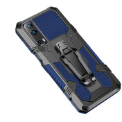 For vivo Y72 5G Armor Warrior Shockproof PC + TPU Protective Case(Blue) Eurekaonline