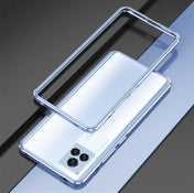 For vivo iQOO 7 Aurora Series Lens Protector + Metal Frame Protective Case(Light Blue) Eurekaonline