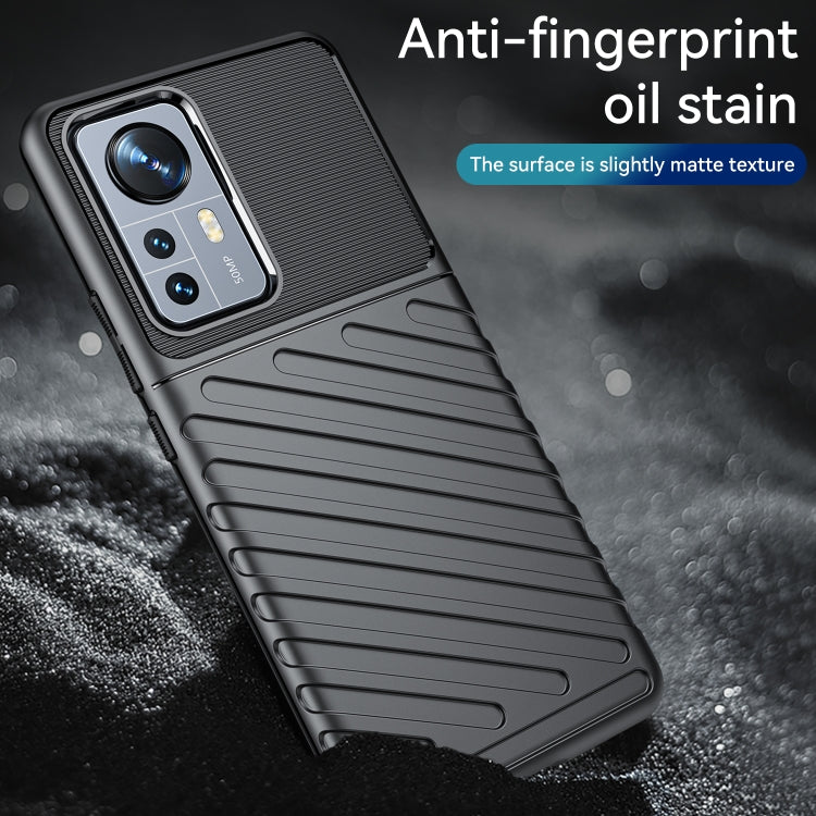 ForXiaomi 12S Pro / 12 Pro Thunderbolt Shockproof TPU Phone Case(Black) Eurekaonline