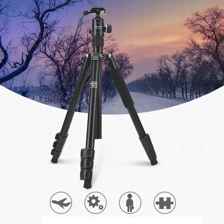 Fotopro F5 4-Section Quick Unlock Tripod Monopod with Ball Head (Black) Eurekaonline