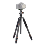 Fotopro X-go Max E Portable Collapsible Carbon Fiber Camera Tripod with Dual Action Ball Head Eurekaonline