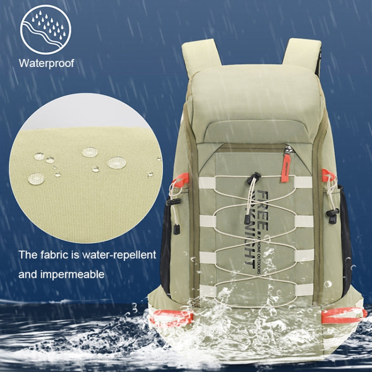 Free Knight FK0398 40L Outdoor Hiking Waterproof Backpack with Rain Cover(Black) Eurekaonline
