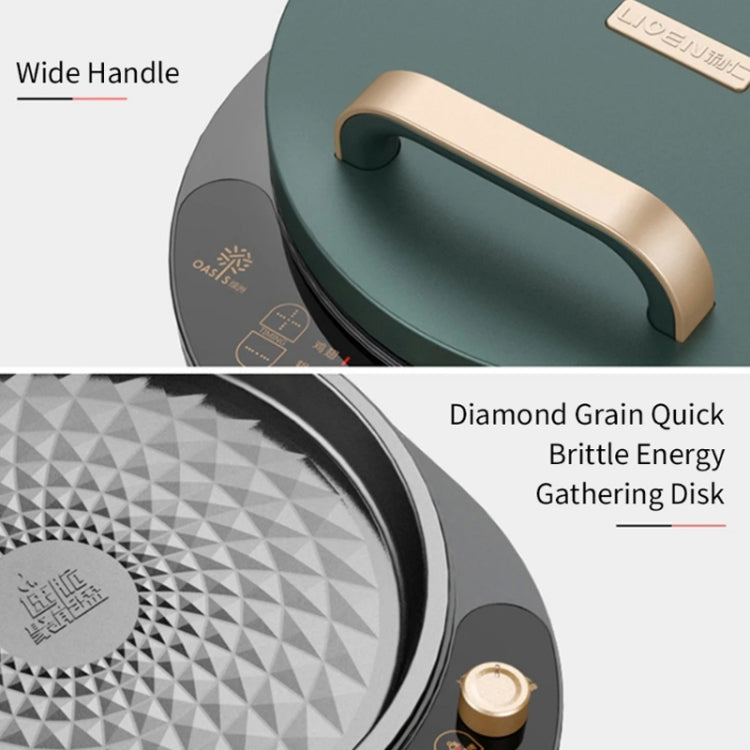 G-3T LIVEN Household Electric Baking Pan Automatic Pancake Maker, CN Plug(Green) Eurekaonline