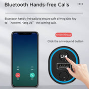 G33 Car Bluetooth Hands-free Audio Receiver 2.5A USB Car Charger(Black) Eurekaonline