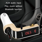 G7 Car Hands-Free Bluetooth FM Player MP3(Gold) Eurekaonline