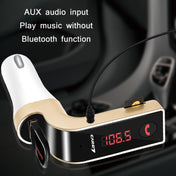 G7 Car Hands-Free Bluetooth FM Player MP3(Rose Gold) Eurekaonline