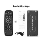 G7V Pro 2.4GHz Fly Air Mouse LED Backlight Wireless Keyboard Remote Control with Gyroscope for Android TV Box / PC, Support Intelligent Voice Eurekaonline