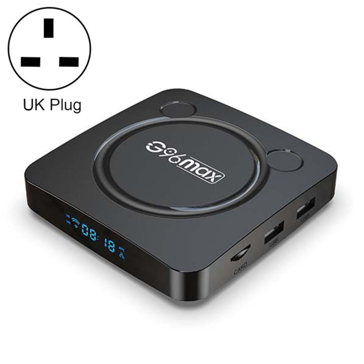 G96max Smart 4K HD Android 11.0 TV Box, Amlogic S905W2 Quad Core ARM Cortex A35, Support Dual Band WiFi, HDMI, RJ45, Capacity:4GB+32GB(UK Plug) Eurekaonline