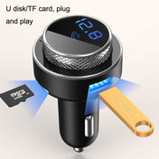 GC-16 Car Bluetooth MP3 Player FM Transmitter QC3.0 Fast Charging Car Charger(Black) Eurekaonline