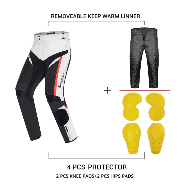 GHOST RACING GR-K06 Motorcycle Riding Trousers Racing Motorcycle Anti-Fall Windproof Keep Warm Pants, Size: M(Black) Eurekaonline