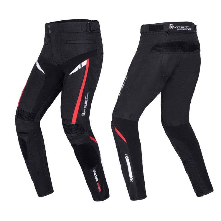 GHOST RACING GR-K06 Motorcycle Riding Trousers Racing Motorcycle Anti-Fall Windproof Keep Warm Pants, Size: M(Black) Eurekaonline