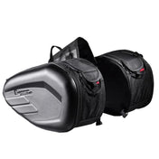 GHOST RACING GR-MAB01 Motorcycle Saddle Bag Locomotive Bilateral Helmet Travel Cycling Bag(Black) Eurekaonline