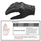 GHOST RACING GR-ST06 Breathable Touch Screen Motorcycle Riding Leather Gloves Anti-Fall Locomotive Gloves, Size: M(Black) Eurekaonline