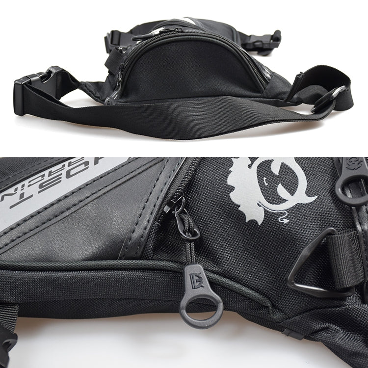 GHOST RACING GR-TB05 Motorcycle Leg Bag Knight Waist Bag Sports Outdoor Bag(Black) Eurekaonline