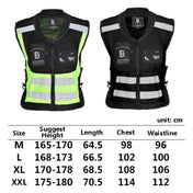 GHOST RACING GR-Y06 Motorcycle Riding Vest Safety Reflective Vest, Size: L(Fluorescent Green) Eurekaonline