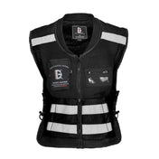 GHOST RACING GR-Y06 Motorcycle Riding Vest Safety Reflective Vest, Size: M(Black) Eurekaonline