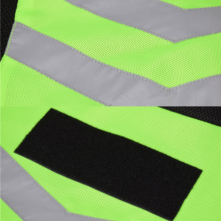 GHOST RACING GR-Y06 Motorcycle Riding Vest Safety Reflective Vest, Size: M(Black) Eurekaonline