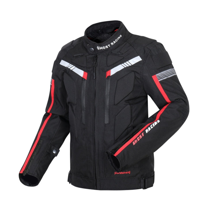 GHOST RACING GR-Y07 Motorcycle Cycling Jacket Four Seasons Locomotive Racing Anti-Fall Cloth, Size: L(Black) Eurekaonline