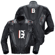 GHOST RACING GR-Y09 Motorcycle Four Seasons Racing Suit Locomotive Riding Anti-Fall Rally Suit, Size: L(Black) Eurekaonline