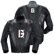 GHOST RACING GR-Y09 Motorcycle Four Seasons Racing Suit Locomotive Riding Anti-Fall Rally Suit, Size: M(Black) Eurekaonline