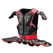 GHOST RACING Motorcycle Protective Gear Children Safety Riding Sport Vest + Knee Pads + Elbow Pads Protective Suit(Red) Eurekaonline