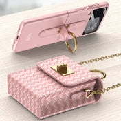 GKK Mini Backpack Slim Phone Bag with Ring For Samsung Galaxy Z Flip3 5G/Z Flip4/Huawei P50 Pocket(Pink) Eurekaonline