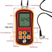 GM-100 Ultrasonic Thickness Meter Tester Gauge Velocity 1.2~225mm(Red) Eurekaonline