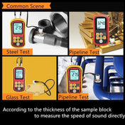 GM-100 Ultrasonic Thickness Meter Tester Gauge Velocity 1.2~225mm(Red) Eurekaonline