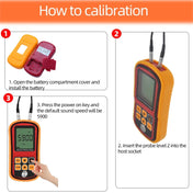 GM-100 Ultrasonic Thickness Meter Tester Gauge Velocity 1.2~225mm(Red) Eurekaonline