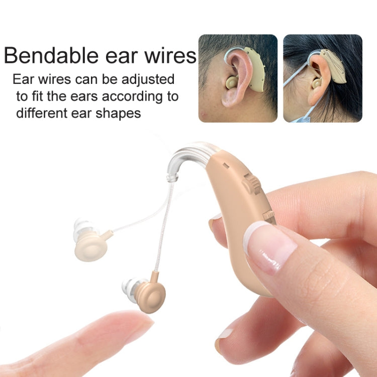 GM-301 Hearing Aid Rechargeable Sound Amplifier,Spec: With Charging Pod Skin Color+Black Eurekaonline