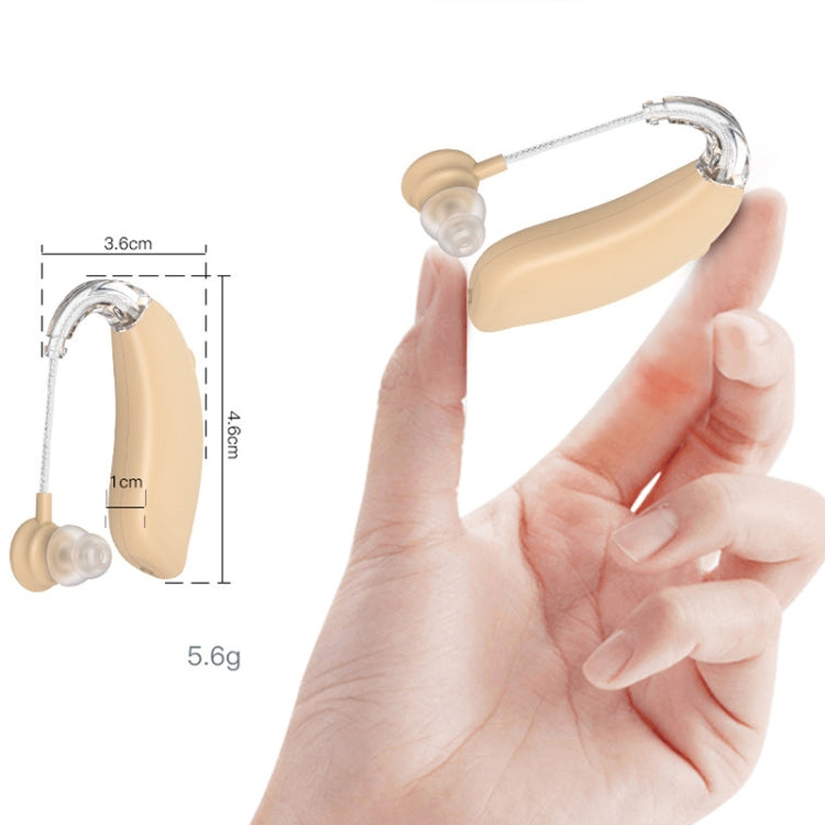 GM-301 Hearing Aid Rechargeable Sound Amplifier,Spec: With Charging Pod Skin Color+Black Eurekaonline