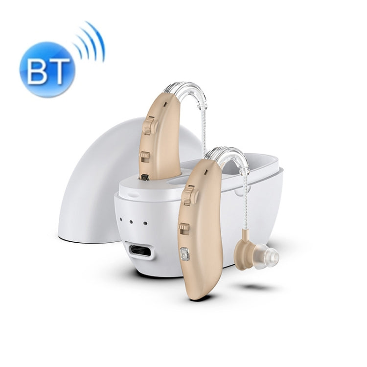 GM-301 Hearing Aid Rechargeable Sound Amplifier,Spec: With Charging Pod Skin Color+White Eurekaonline