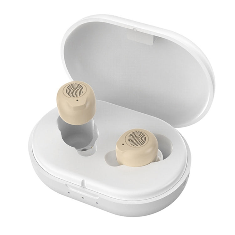 GM-902 Wireless Magnetic Charging Bluetooth Hearing Aids Elderly Sound Amplifier(Skin-color+White) Eurekaonline