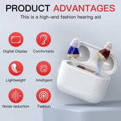 GM-912 Digital Hearing Aid Sound Amplifier With Digital Display Charging Compartment(Red Blue) Eurekaonline