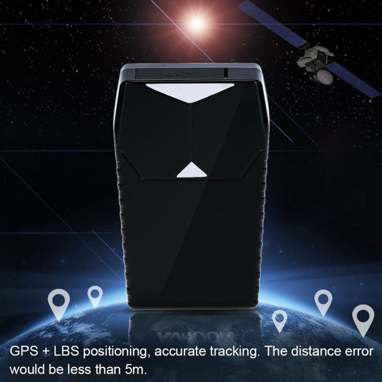GSM GPRS GPS Positioning Tracker Real Time Positioning SMS APP Tracking Sound Alarm Monitoring for iOS Android(Black) Eurekaonline