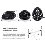 GUB SV10 PC + EPS Breathable Bike Helmet Cycling Helmet With Taillights (Pearl White) Eurekaonline