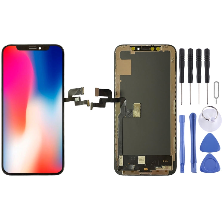 GX OLED Material LCD Screen and Digitizer Full Assembly for iPhone X Eurekaonline