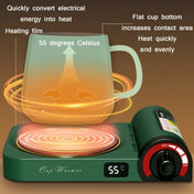 Gas Stove Shape Warming Cup Mat Desktop Heating Constant Temperature Timing Water Cup Heating Base,CN Plug(Green) Eurekaonline