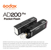 Godox AD200 Pro Pocket Flash Light  TTL HSS 2.4G Wireless X System Outdoor Flash Speedlight(UK Plug) Eurekaonline